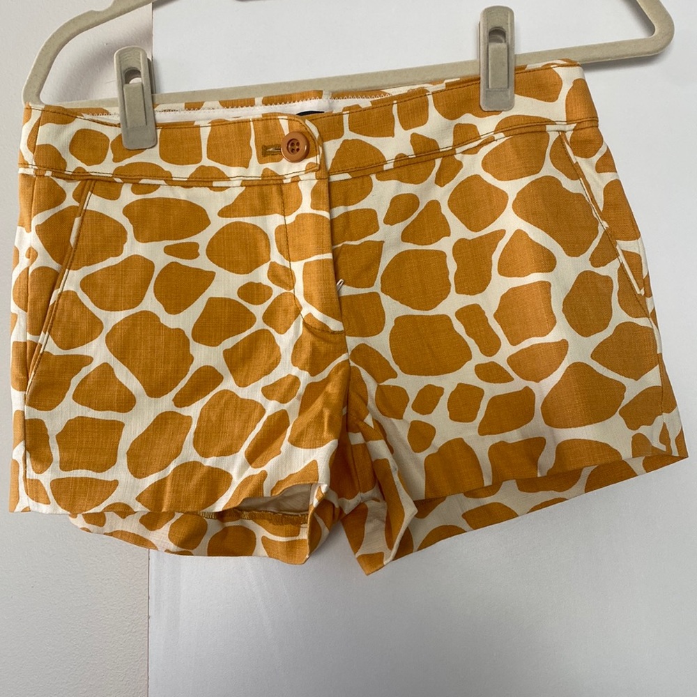 J. Crew giraffe print shorts